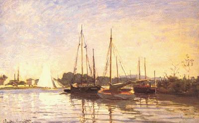 Claude Monet Bateaux de Plaisance Sweden oil painting art